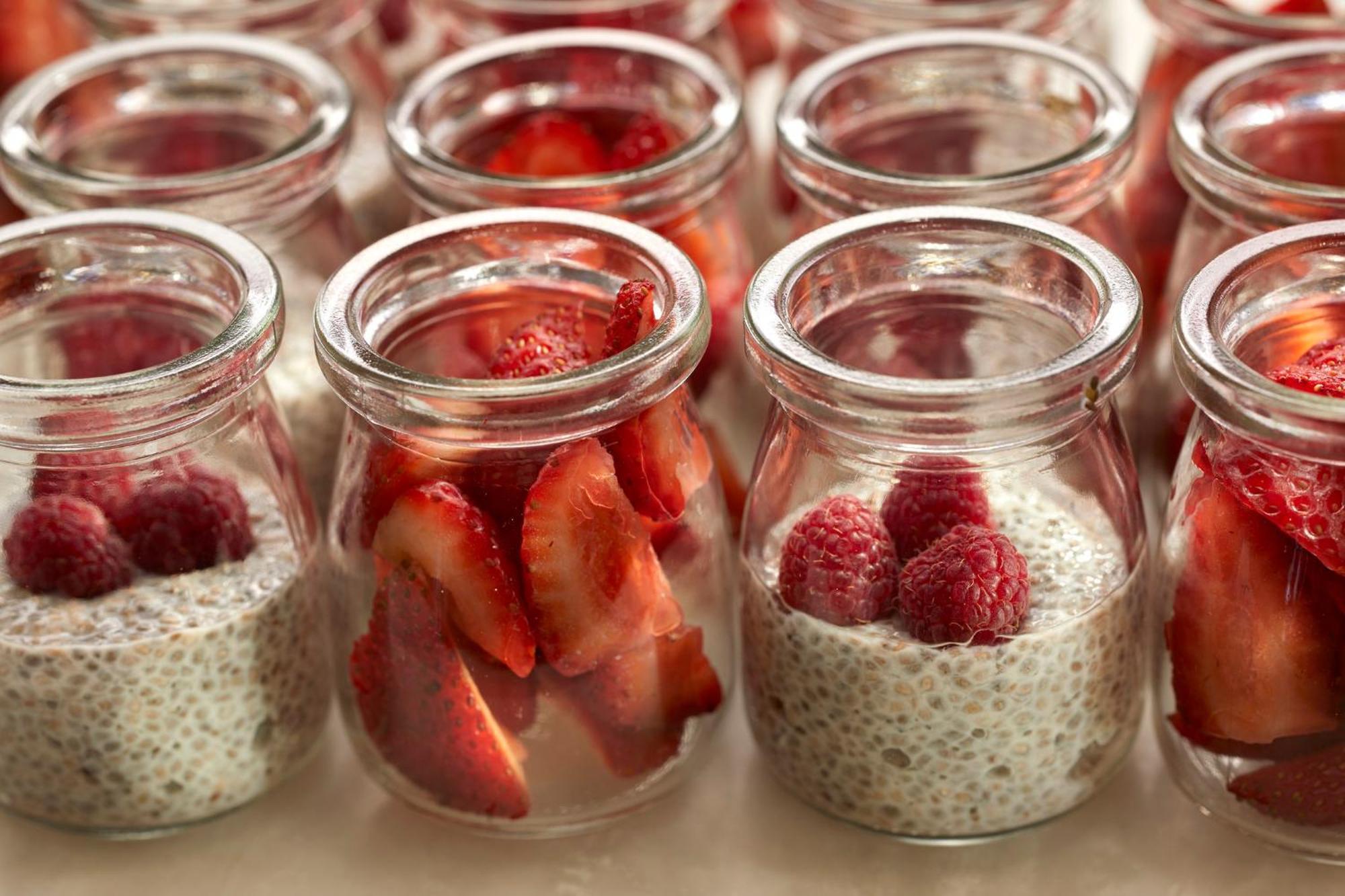 Mandarin Oriental, Santiago Hotel Kültér fotó Chia pudding with strawberries